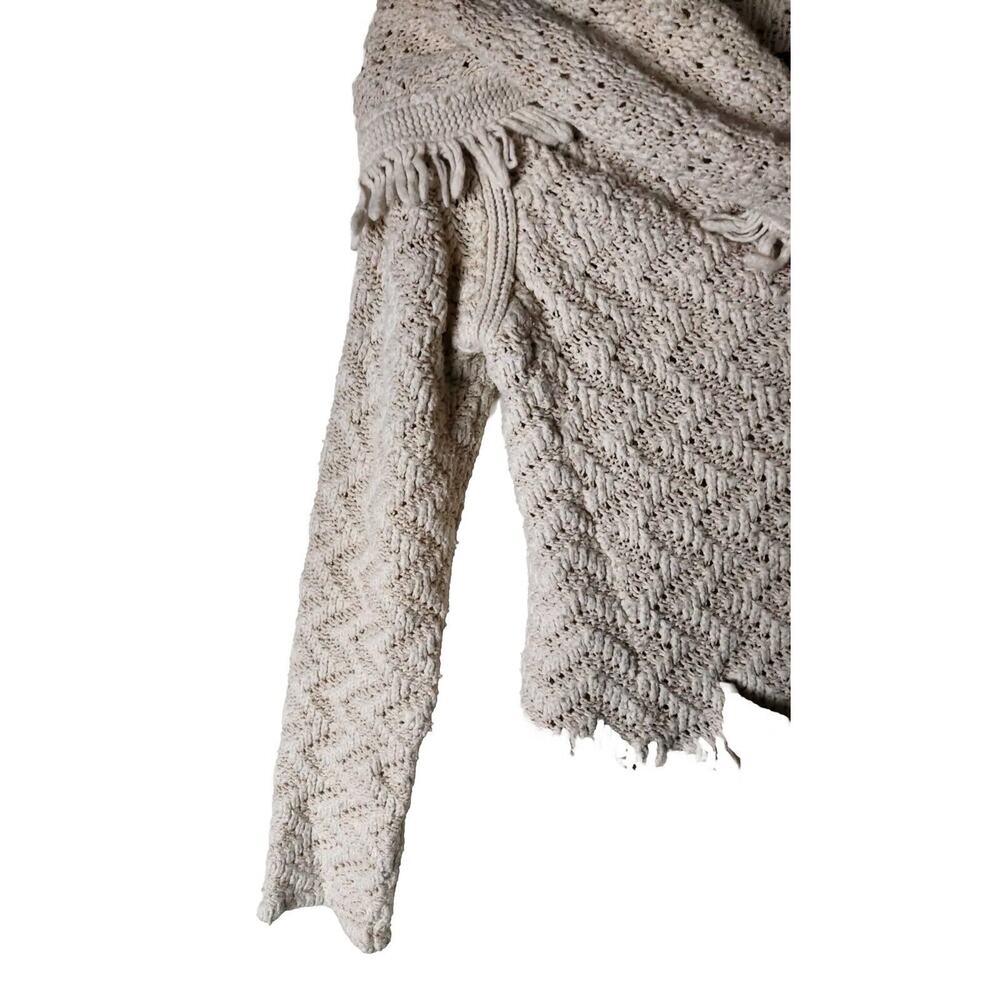 Anthropologie Angel Of The North Cardigan Size Small sweater Fringe Ruffle Boho - Picture 4 of 10